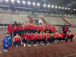 Foto di gruppo componenti Rappresentativa pugliese Cadetti promoindoor.