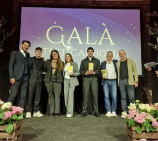 Eusebio Haliti con i premiati Atleti dell'anno, Talento dell'anno, Premio speciale, Società dell'anno, tecnico dell'anno