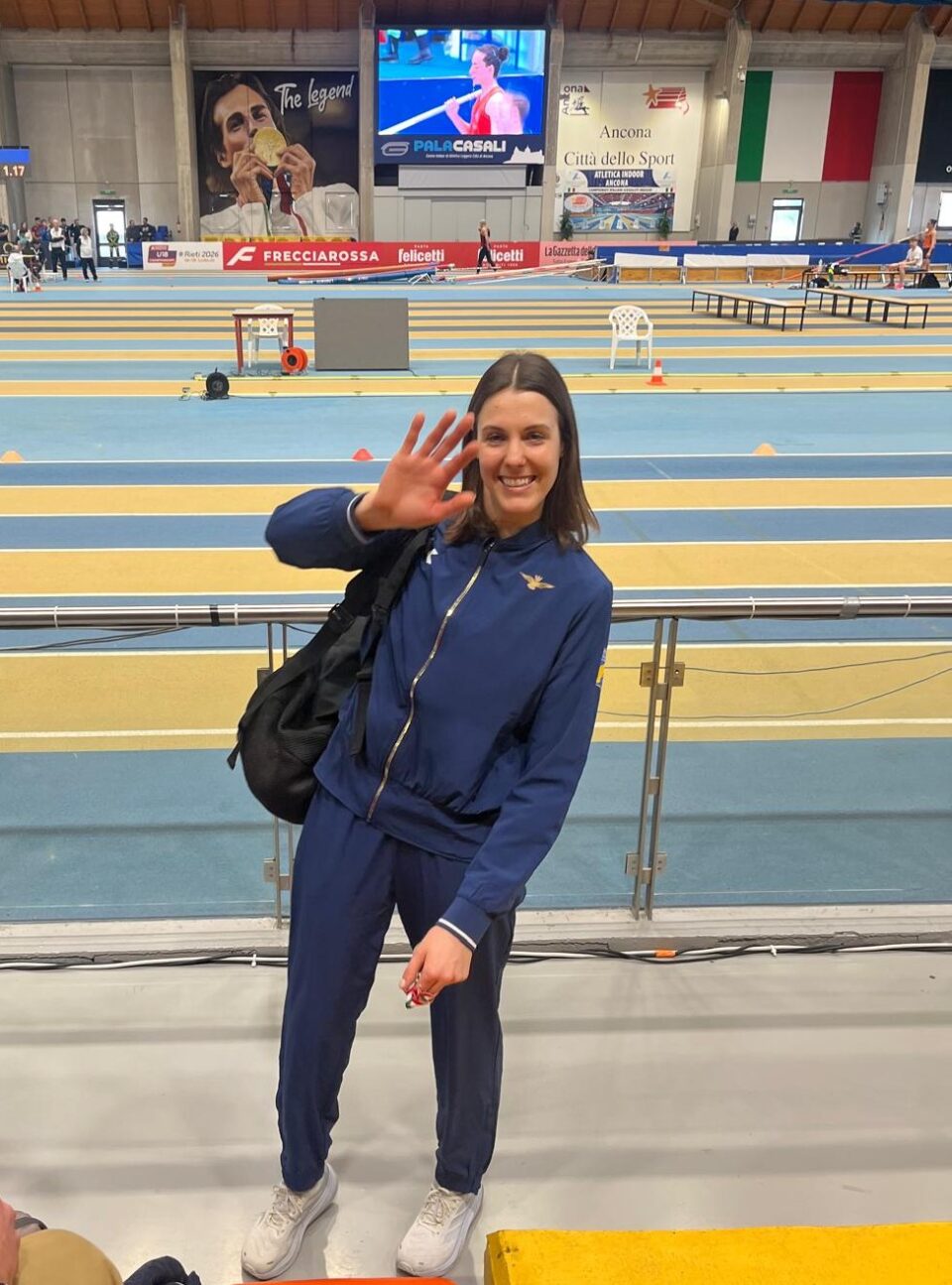 Marta Morara ad Ancona dopo la premiazione