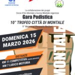 TROFEO CITTA' DI MONTALE- MONTALE (PISTOIA) -DOMENICA 15 MARZO 2026