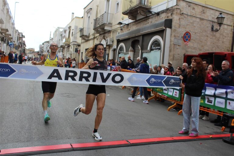 Corripuglia Pastore all'arrivo. Foto Annoscia da Podisti.net