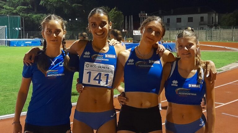 4x200U18 da sx Cracco, Orso, Battaglia e Vial