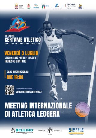 Loc. XVI Certame Barletta international Meeting, 3 lugllio 2026, Stadio Puttilli