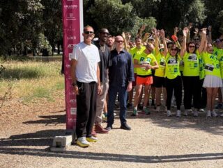 donato diaz e l'organizzatore Sonaglia alla partenza