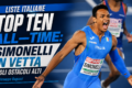 LISTE ITALIANE TOP TEN ALL—TIME: SIMONELLI IN VETTA SUGLI OSTACOLI ALTI - di Giuseppe Baguzzi