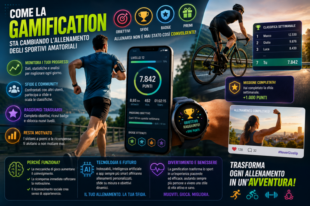 Come la gamification sta cambiando l'allenamento degli sportivi amatoriali