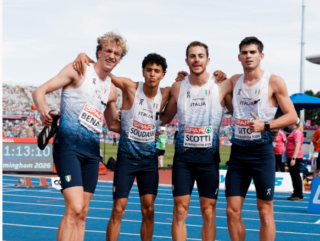 4x400 staffetta italia record italiano birmingham 2026