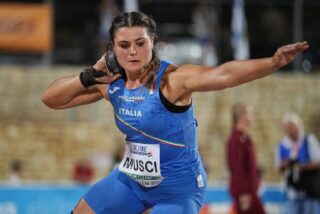 Anna Musci con la maglia della nazionale