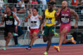 FABRIZIO CAPORUSSO IN GARA COL CAMPIONE OLIMPICO MARCELL JACOBS